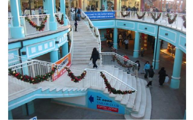 SERIES OF STAIRS SHOPPING CENTER